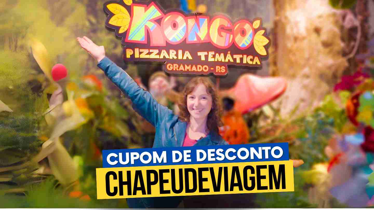 kongo pizzaria gramado cupom de desconto CHAPEUDEVIAGEM